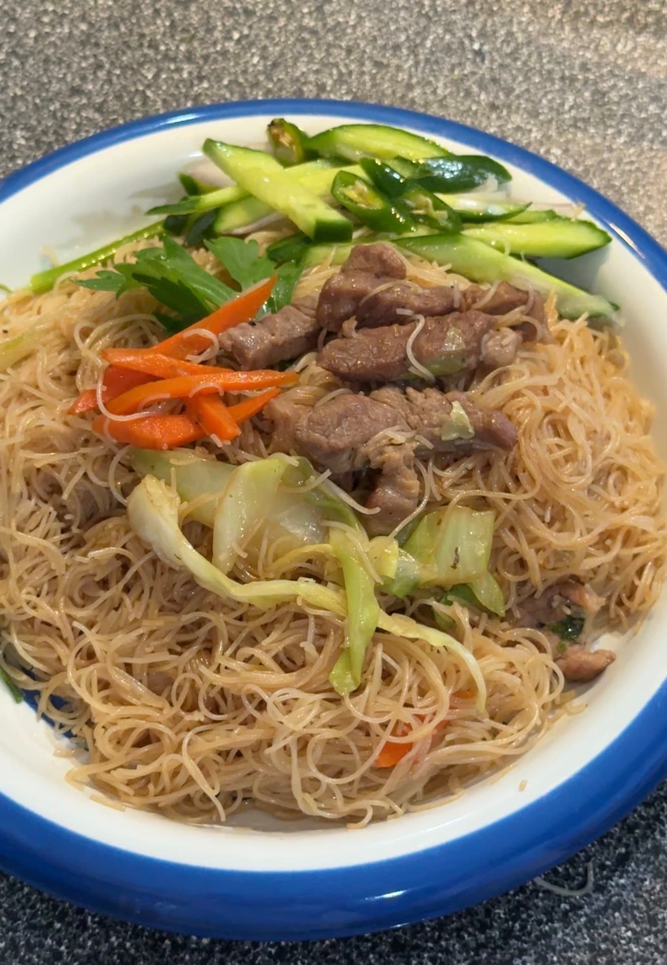 Burmese Fried Vermicelli (ကြာဇံကြော်)